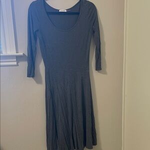Calvin Klein Charcoal Long Sleeve Dress